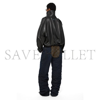 ACNE STUDIOS CROPPED LEATHER TRENCH COAT FN-WN-LEAT000445